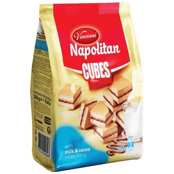 Vincinni Napolitan Cubes Milk & Cocoa 250g