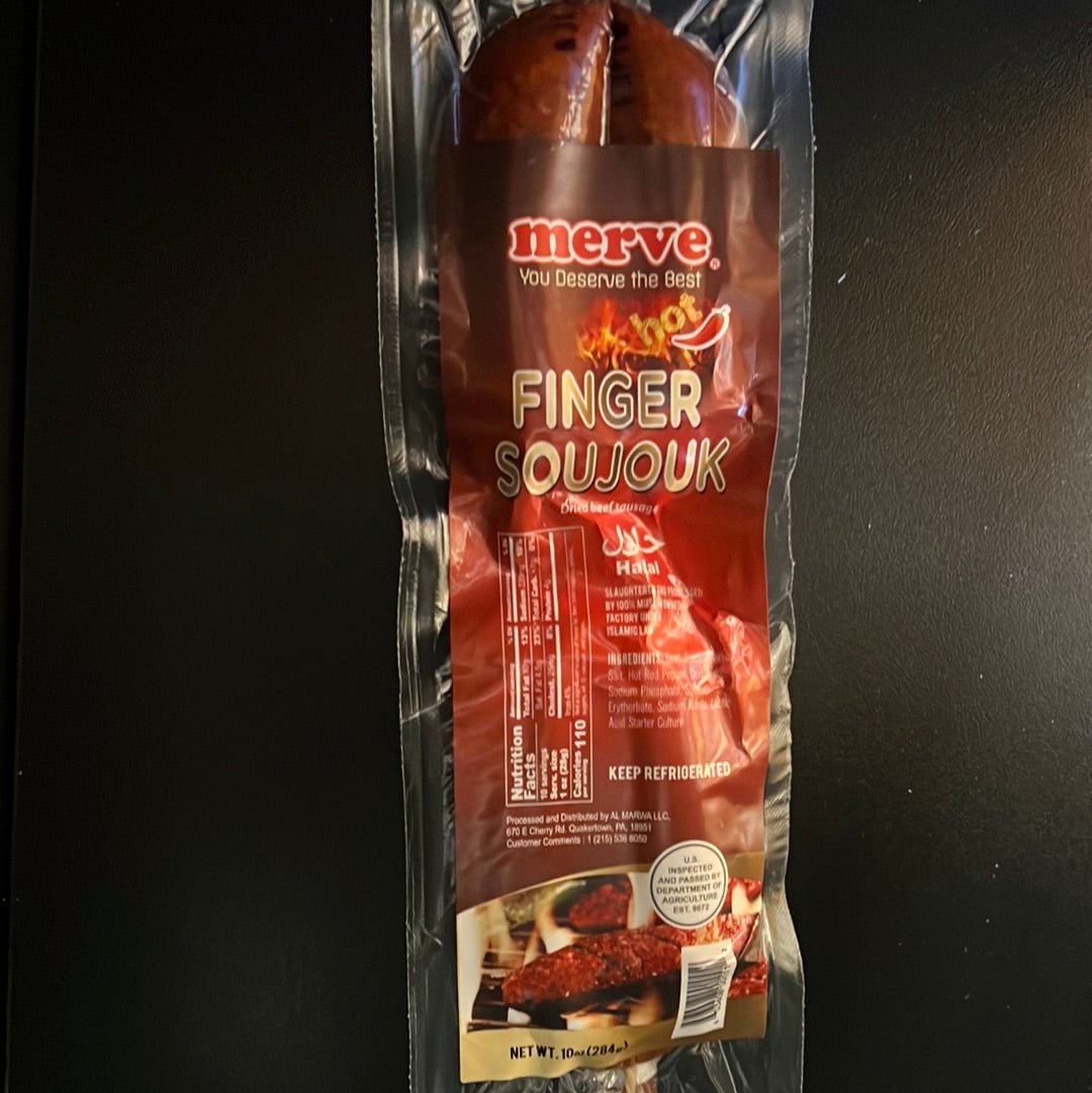 Merve Beef Finger Soujuk Hot 10.0 oz