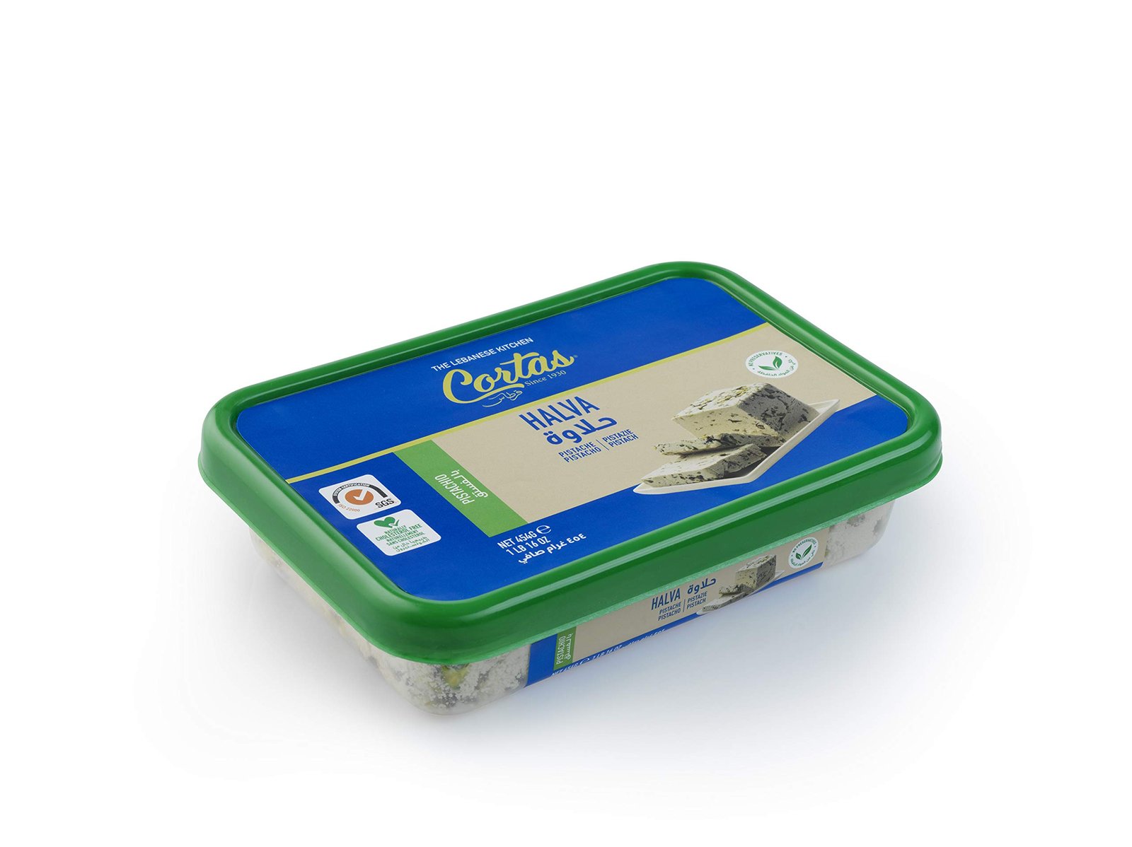 Cortas Halva w/Pistachios 2lb