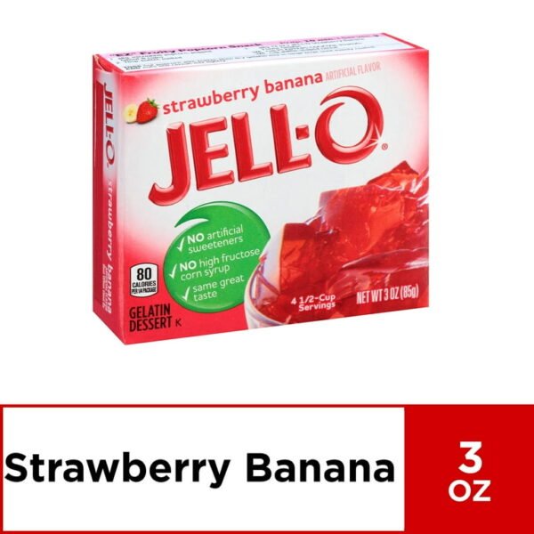 Delight Strawberry Banana Jello