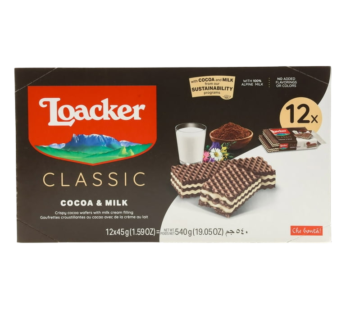 Loacker Wafers Cocoa & Milk