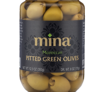 Mina Moroccan Pitted Green Olives