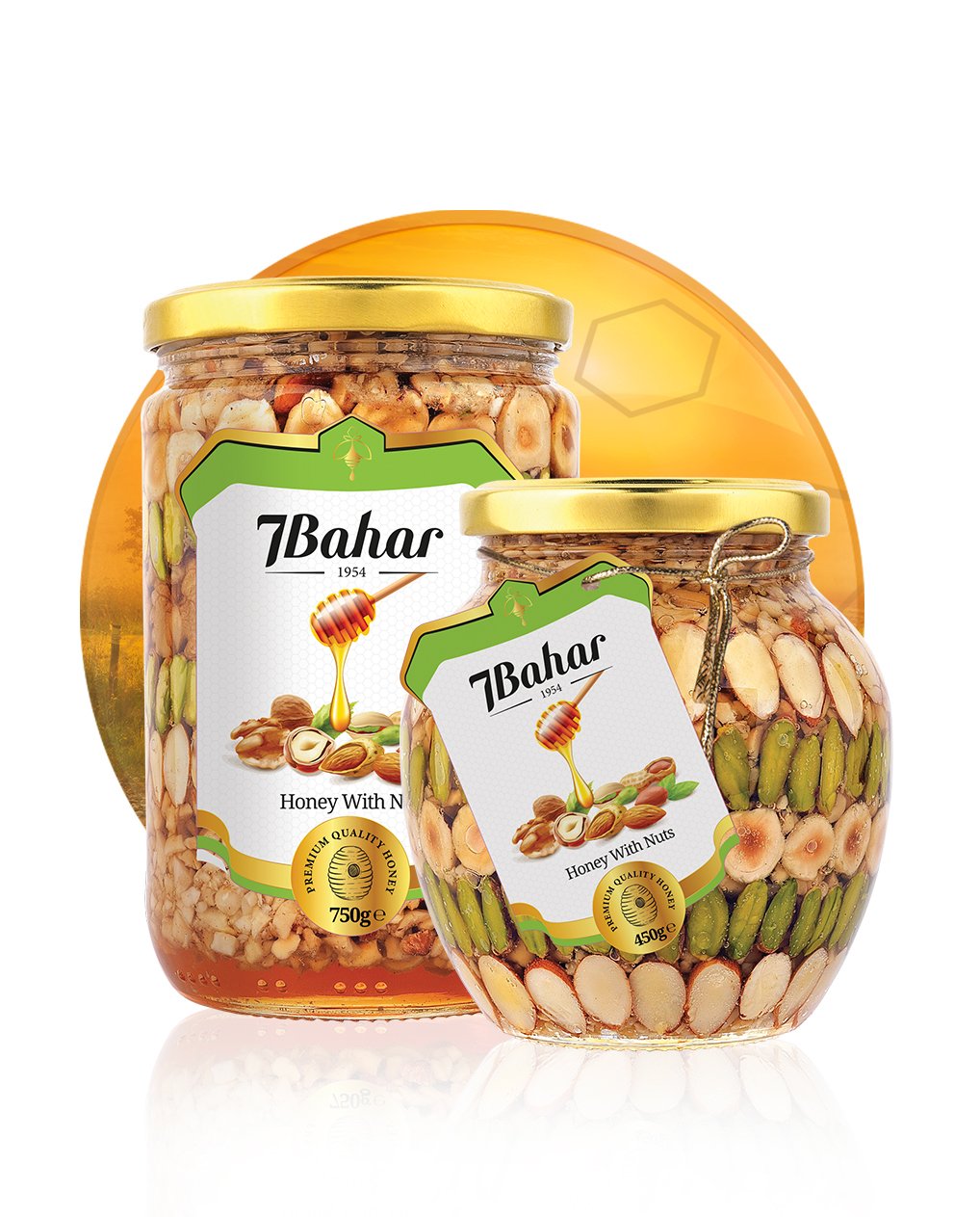 7Bahar Honey w/Nuts 450g