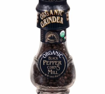 D&A Organic Black Peppercorns Mill