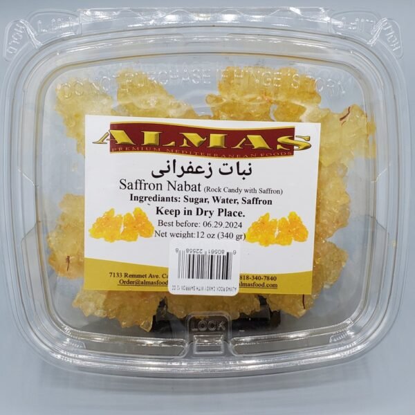 Almas Saffron Rock Candy 12oz