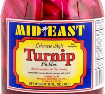 Mid East Turnip Pickles