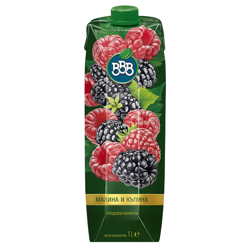 BBB Raspberry and Blackberry Juice 1l