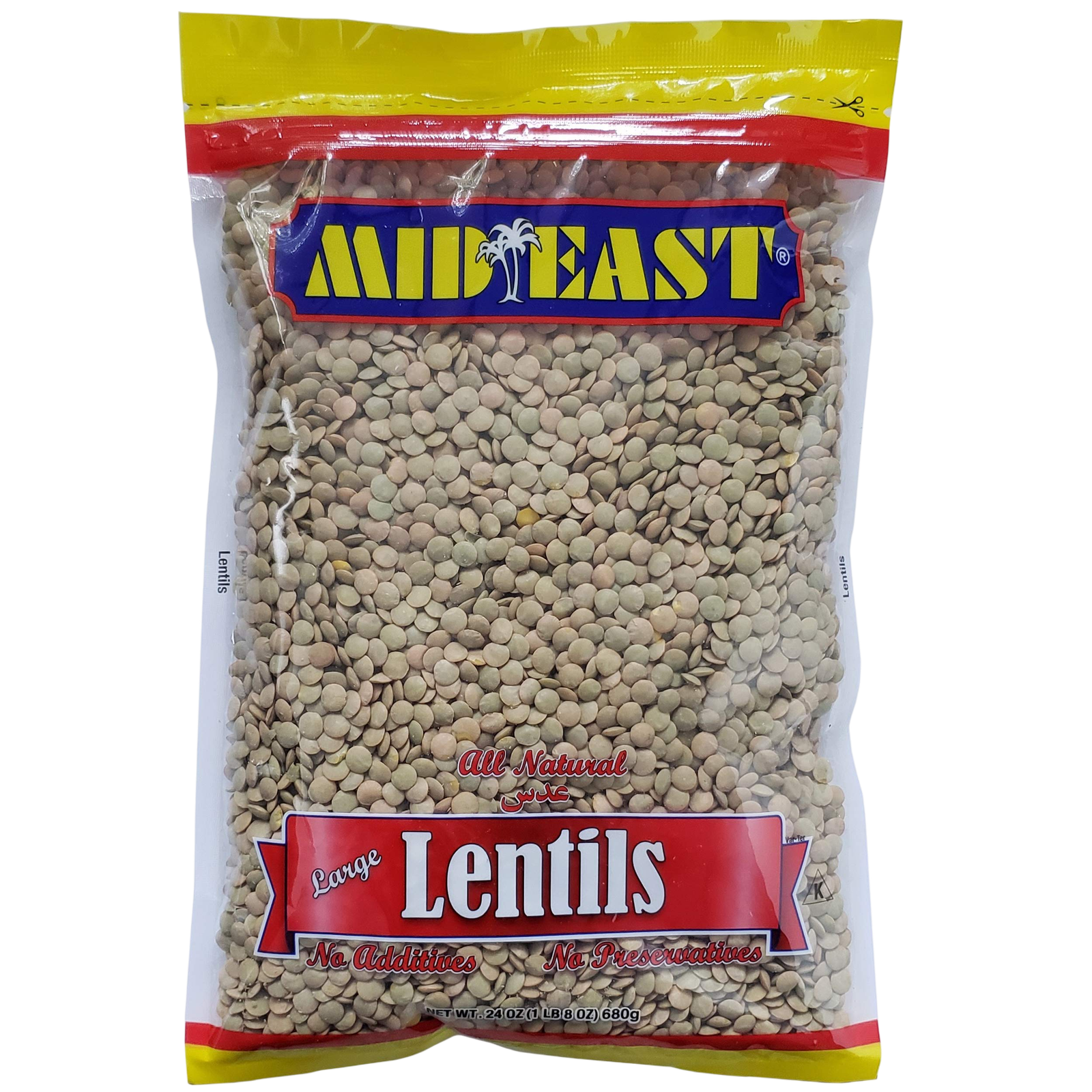 Mid East Lentils Large 24 oz