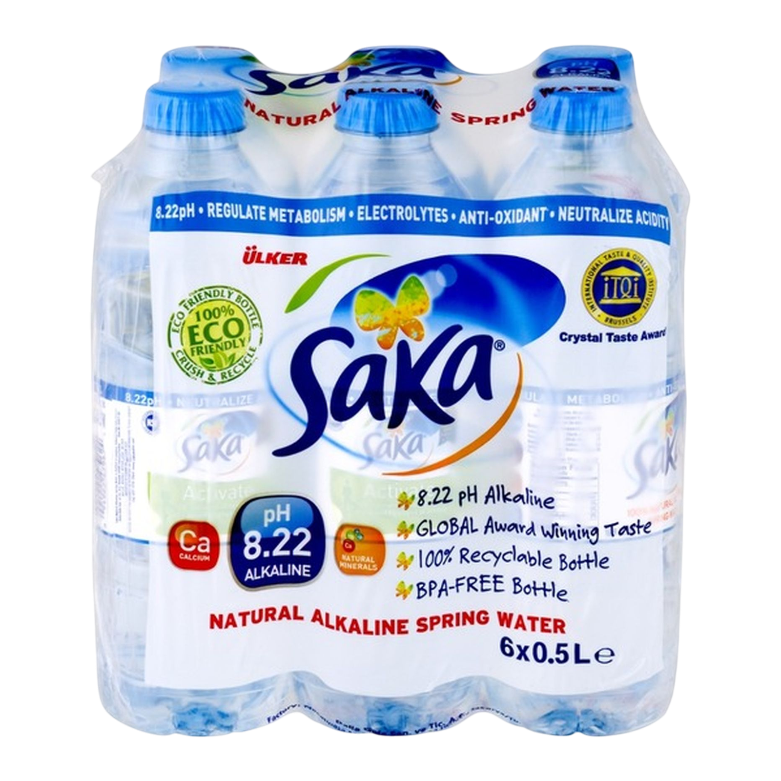 Saka Natural Alkaline Spring Water 6×1.5l